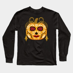 Mexican Halloween pumpkin Long Sleeve T-Shirt